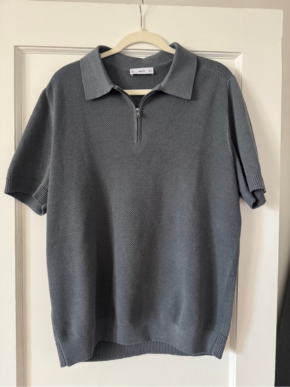 Mango Men’s Short-Sleeve Zip Polo